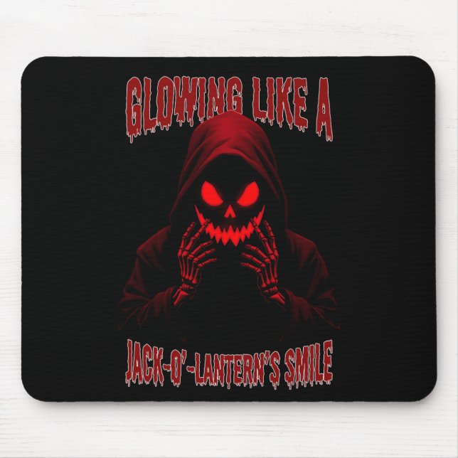Tapis De Souris Le sourire d’un Jack-o’Lantern (Devant)