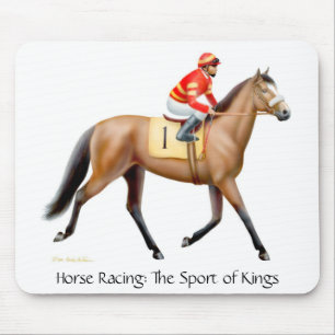 Tapis De Souris Le sport des Rois Racehorse Mouse Mat
