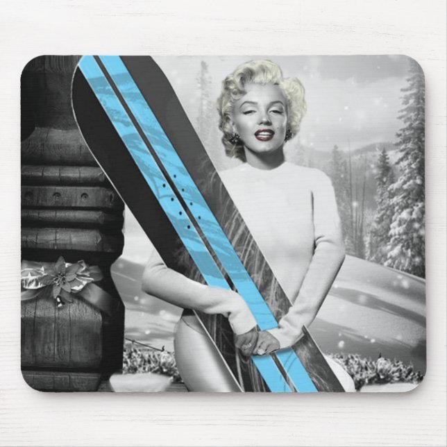 Tapis De Souris Le surf des neiges de Marilyn (Devant)