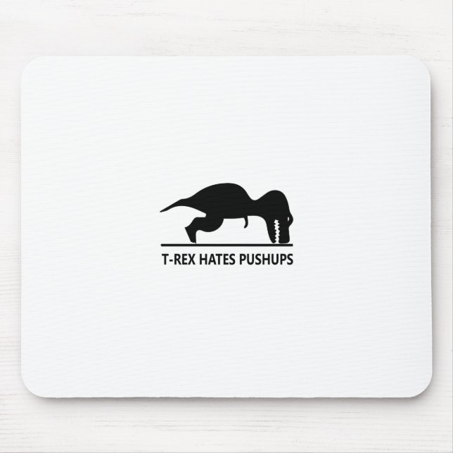 Tapis De Souris le t-rex déteste pushups.ai (Devant)