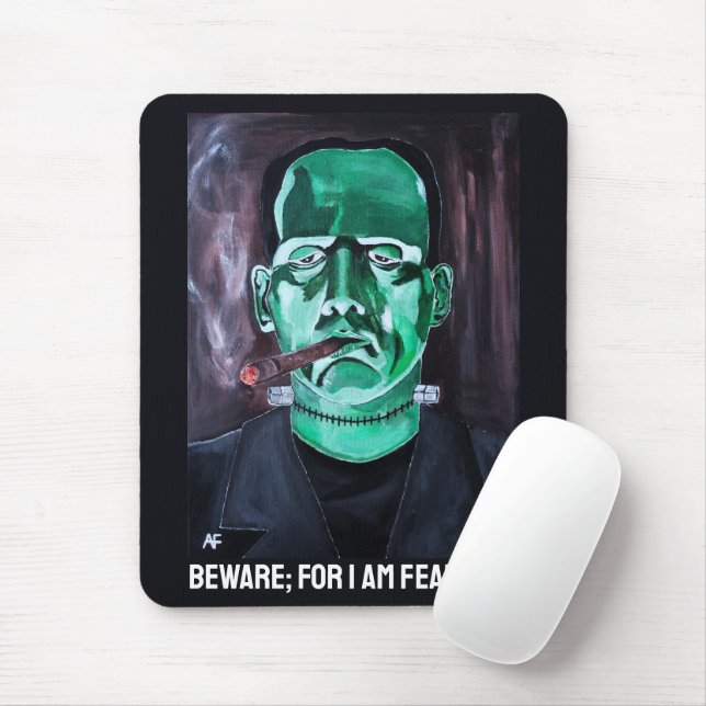 Tapis De Souris Le tableau du monstre par Alfred Fox (Avec souris)