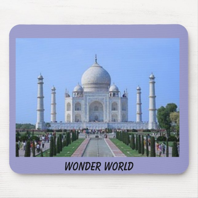 Tapis De Souris le Taj Mahal, MONDE de MERVEILLE (Devant)