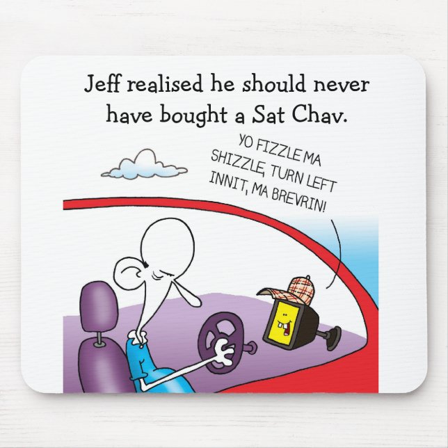 Tapis De Souris Le tapis impair de souris de SAT Chav de peloton (Devant)