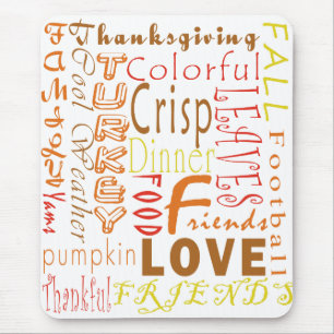 Tapis De Souris Le thanksgiving exprime Mousepad