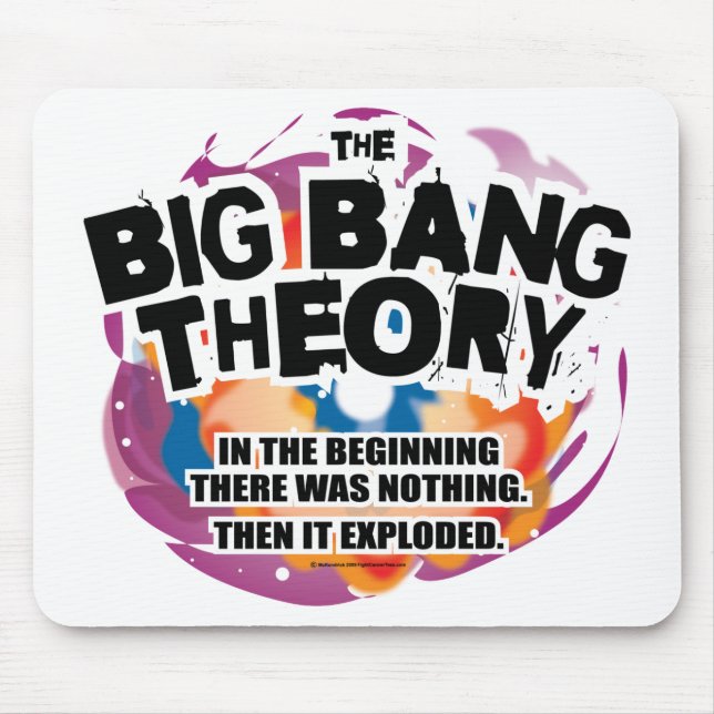 Tapis De Souris Le théorie du Big Bang (Devant)