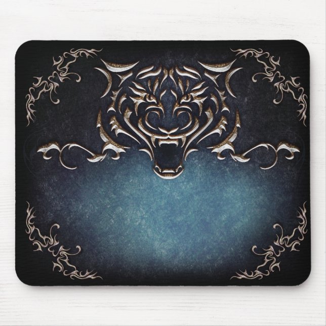 Tapis De Souris Le tigre Mousepad/a mis vos mots (Devant)
