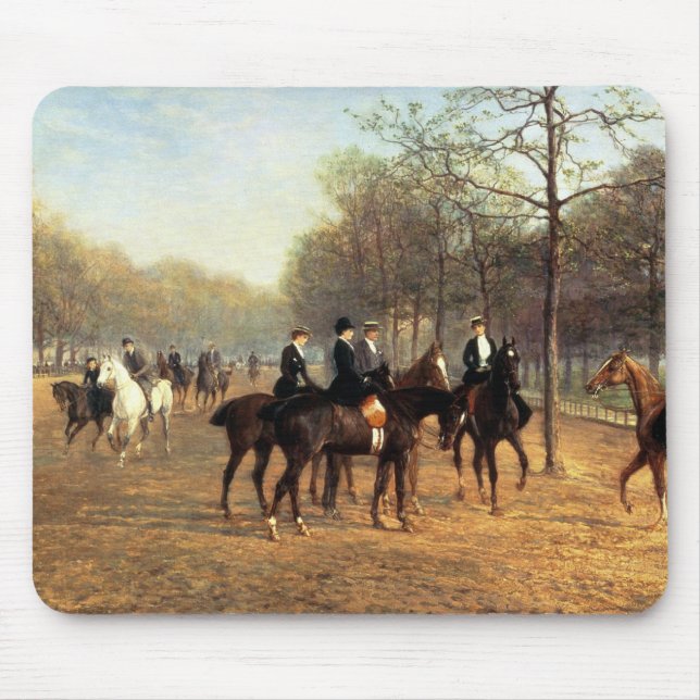 Tapis De Souris Le tour de matin, rangée putréfiée, Hyde Park, (Devant)