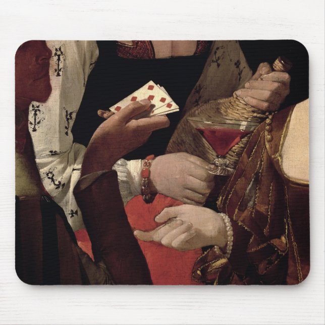 Tapis De Souris Le tricheur avec l'as des diamants, détail de (Devant)
