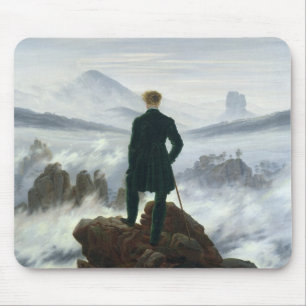 Tapis De Souris Le vagabond au-dessus de la mer du brouillard,