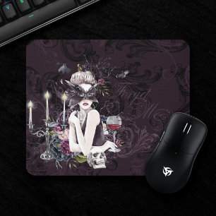 Tapis De Souris Le Vampiress   Moody Gothic Vampy Glam Pale Peau