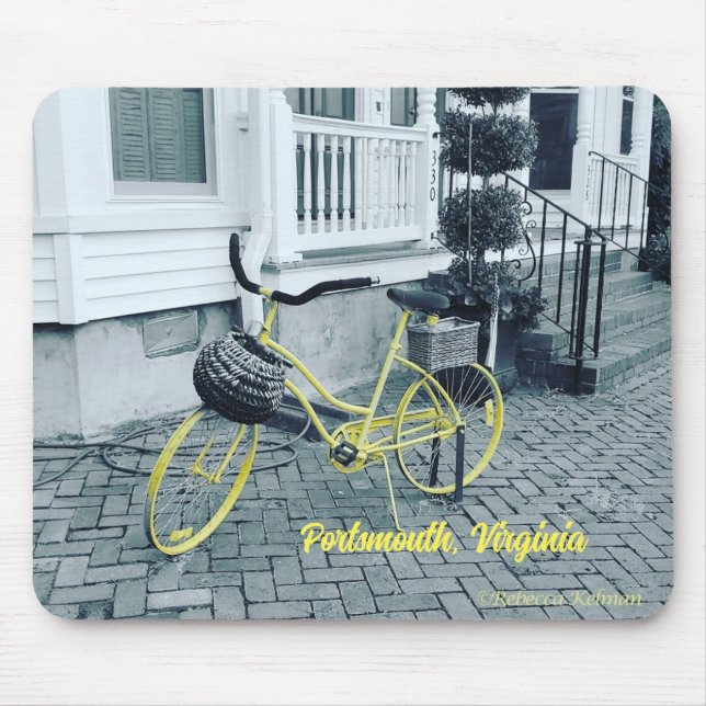 Tapis De Souris Le vélo jaune (Devant)