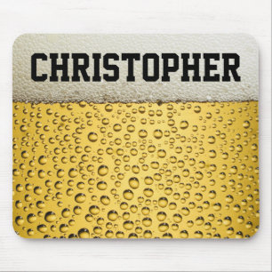 Tapis De Souris Le verre de bière personnalisent