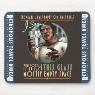 Tapis De Souris Le verre est principalement vide Souris de l'espac