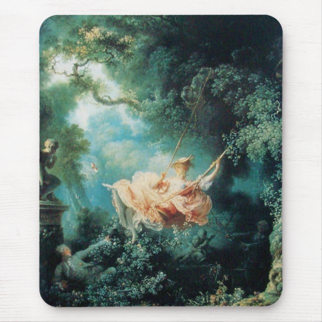 Tapis De Souris LE vert SWING jaune rose (Devant)