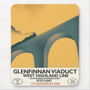 Tapis De Souris Le viaduc de Glenfinnan en Écosse.