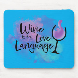 TAPIS DE SOURIS LE VIN EST MON AMOUR LANGUE MOUSE PAD