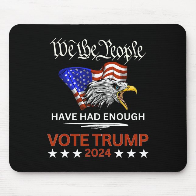 Tapis De Souris Le Vote Républicain Trump 2024 Nous, Le Peuple, Av (Devant)