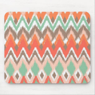 Tapis De Souris Le zigzag aztèque tribal de chevron barre le motif