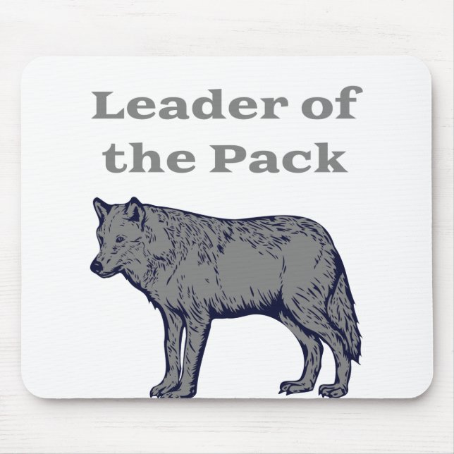 Tapis De Souris Leader of the Pack Wolf (Devant)
