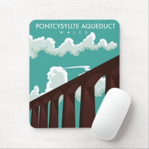 Tapis De Souris Leaderfoot Viaduc Ecosse affiche de voyage Souris 