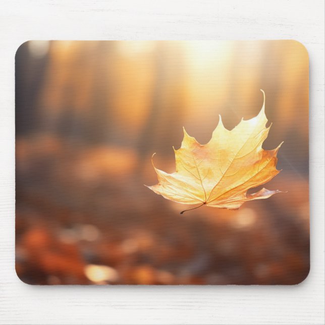 Tapis De Souris Leaf Air Nature Serene Tranquille Tranquille (Devant)