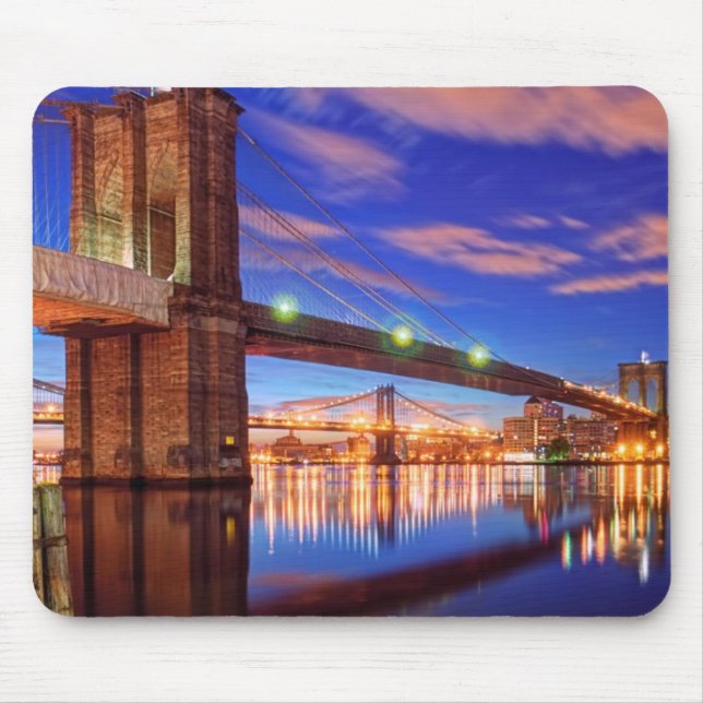 Tapis De Souris L'East River, pont de Brooklyn, Manhattan (Devant)