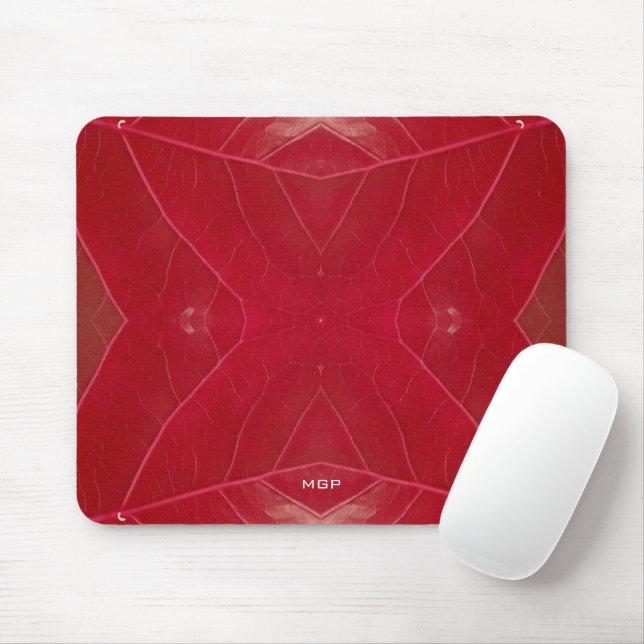 Tapis De Souris Leatherette rouge (Avec souris)