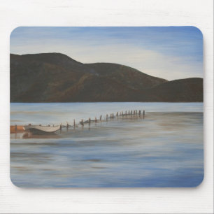Tapis De Souris L'eau calme du paysage d'Akyaka