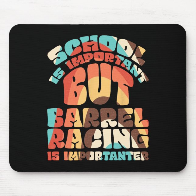 Tapis De Souris L'École Est Importante, Mais La Course Rrel Est Im