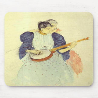 Tapis De Souris Leçon Banjo, Mary Cassatt Mousepad