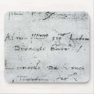 Tapis De Souris L'écriture de Leonardo da Vinci