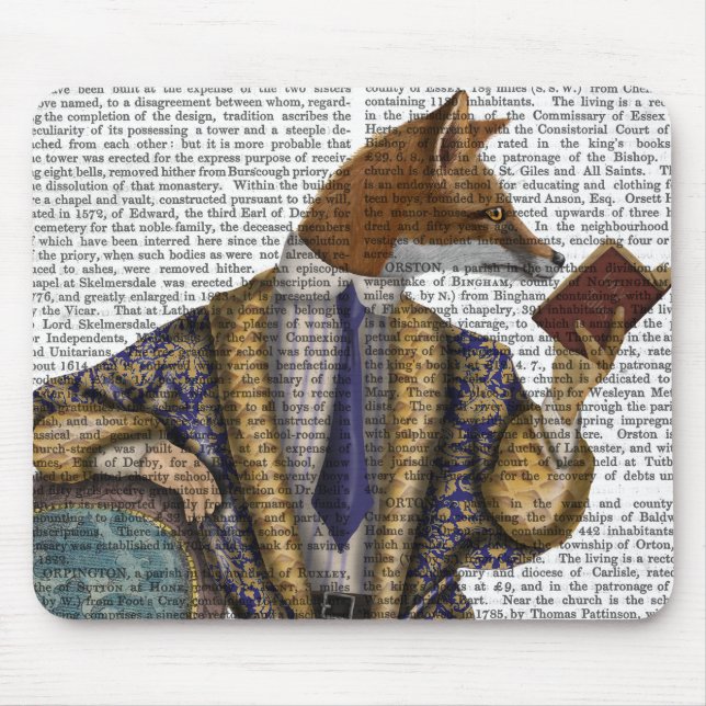 Tapis De Souris Lecteur de livre Fox (Devant)