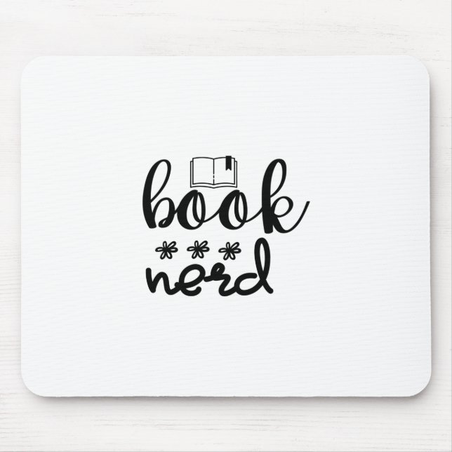 Tapis De Souris Lecture Art Book Nerd (Devant)