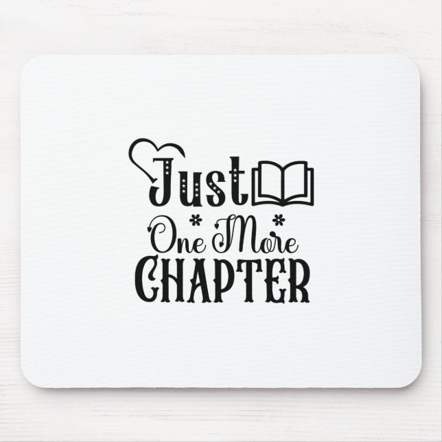 Tapis De Souris Lecture Art Juste Un Autre Chapitre (Devant)