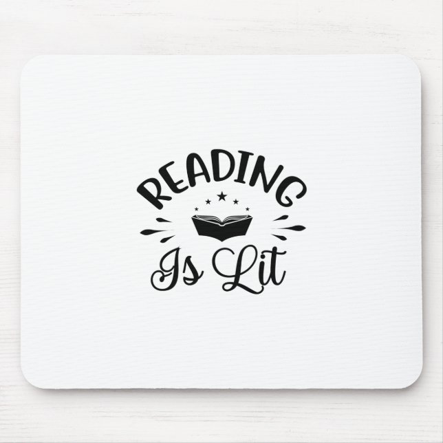 Tapis De Souris Lecture Art Lecture Lit (Devant)