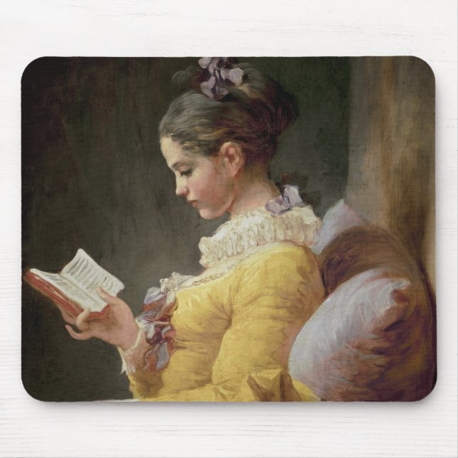 Tapis De Souris Lecture de jeune fille, c.1776 (Devant)