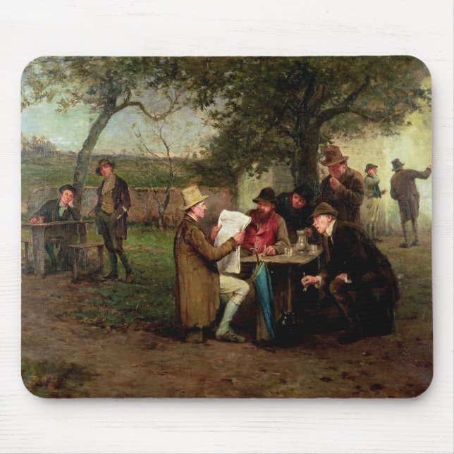 Tapis De Souris Lecture des nouvelles (Devant)