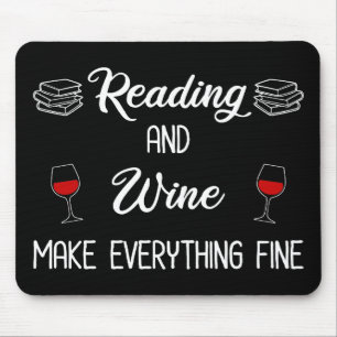 Tapis De Souris Lecture Et Vin Rendre Tout Beau