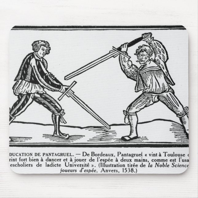 Tapis De Souris L'éducation de Pantagruel, illustration (Devant)
