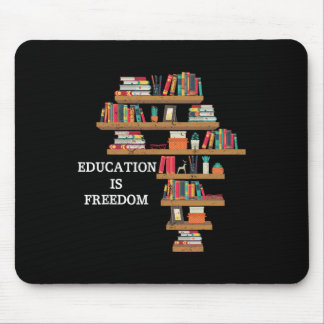 Tapis De Souris L'éducation est la liberté Histoire noire afro-amé