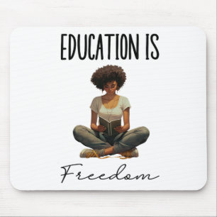 Tapis De Souris L'éducation est la liberté Livres de professeur no