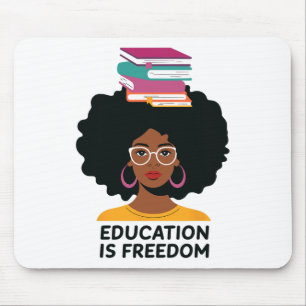 Tapis De Souris L'éducation est la liberté Livres de professeur no