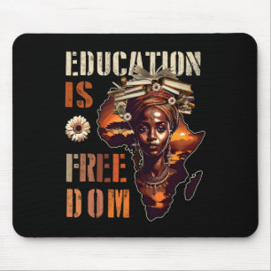 Tapis De Souris L'éducation est la liberté Livres de professeur no