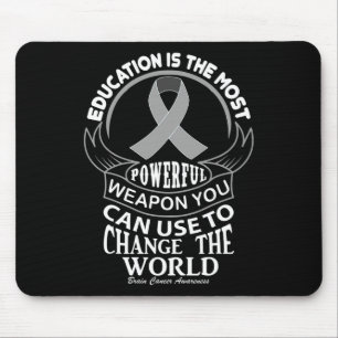 Tapis De Souris L'éducation peut changer le cancer du cerveau dans