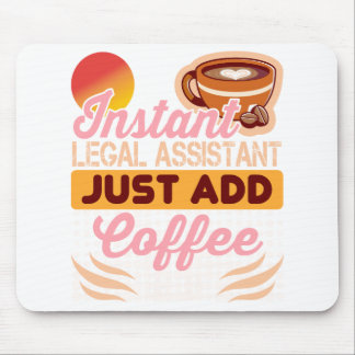 Tapis De Souris Legal Assistant Coffee Mousepad Desk