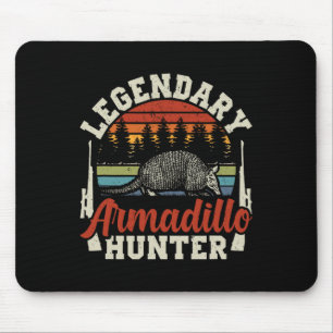 Tapis De Souris Légendaire Armadillo Hunter Chasse Cadeau