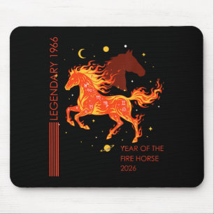 Tapis De Souris Légendaire cheval de feu 1966 60e anniversaire 202