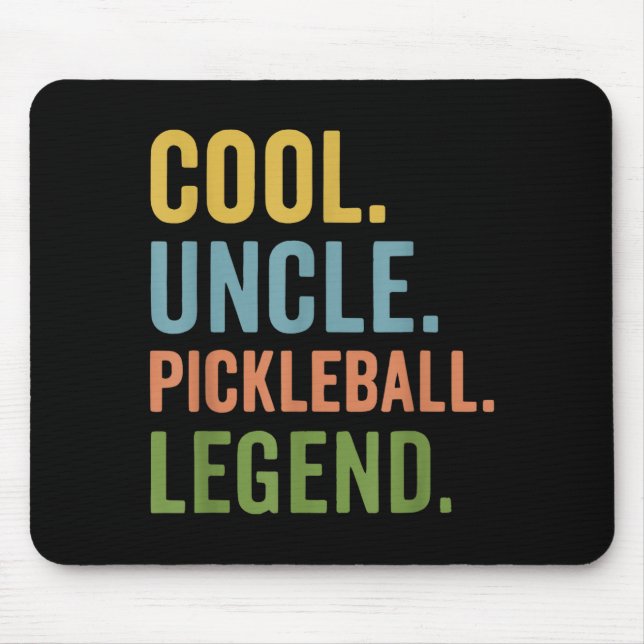 Tapis De Souris Légende cool oncle pickleball  (Devant)