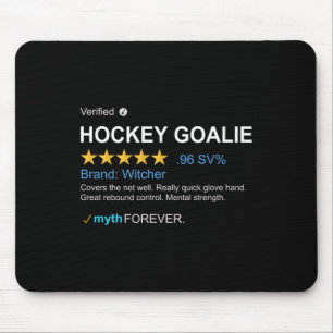 Tapis De Souris Légende de gardien de but de hockey sur glace masc