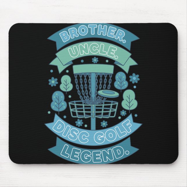 Tapis De Souris Légende du frère oncle disc golf Nner  (Devant)